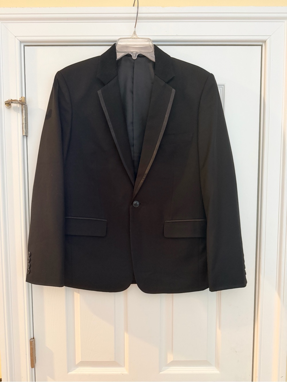 Men's Size 38S "Ravi Sehgal" Black TUX Single-Button Notch Lapel Blazer GUC